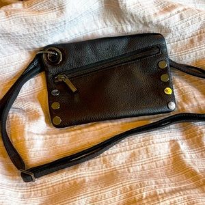 Hammitt Black Leather Mini Nash Clutch